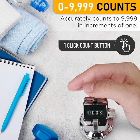 TC-08 Desk Tally Counter with Base, Digital Desktop Counter Clicker