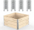 8" Pallet Collar Hinges 4PCS, Stackable and Collapsible for Garden Bed, Pet Enclosures, Home Storage