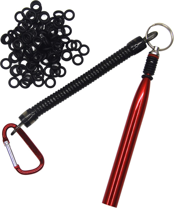 Wacky Rig Tool and 300 PCS Worm O-Rings, Wacky Ring Tool Kit for Senko Stick Soft Baits
