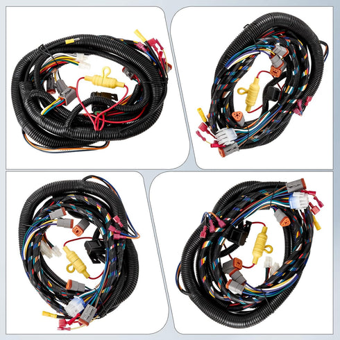 103850301 2 4 Golf Cart Wiring Harness Compatible with Club Car Precedent Gray Controller Include Mcor & Adapter
