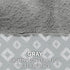Furhaven Replacement Donut Dog Bed Cover Plush & Diamond Print Calming Cuddler, Machine Washable - Gray, Large