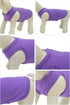 Dog Clothing Blank T-Shirt Tanks Top Vests for Small Medium Large Dogs, 100% Cotton Summer Vest (M, Purple)