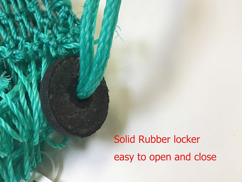 KUFA (Size:30) 50' CT88+BAG7 Rubber Wrapped Steel Crab Trap Ring with Rope & Bait Bag