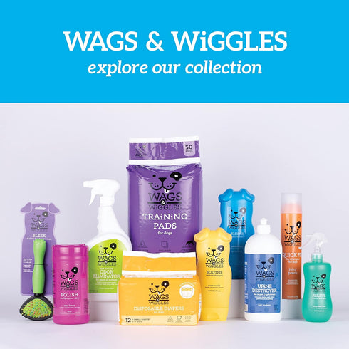 Wags & Wiggles Polish Multipurpose Wipes for Dogs | 100 Count | Clean & Condition Your Dog's Coat with Fresh Very Berry