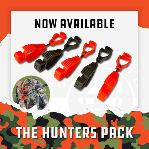 Hunters Gear Clips, 5 Pack, Secures Hats, Gloves, and Hiking Gear, Outdoor Accessories, Made in the USA