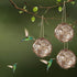 winemana Set of 3 Globe Hummingbird Nesters, Full of Bird Nesting Materials, Ideal Bird Gifts for Garden