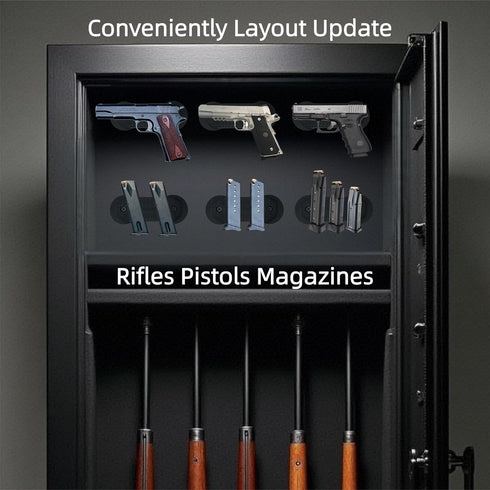 56lbs Double-Sided Magnetic Gun Rack - Rated Gun Mount, No Drill or Adhesive Tape Needed, Scratch-Proof and Portable
