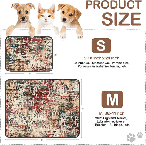 2 Pack 36"x41" Qeils Washable Pee Pads for Dogs, Reusable Puppy Pads Super Absorbent Leakproof Dog Training Pads