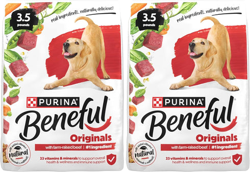 Beneful Purina Originals with Farm-Raised Beef Natural Dog Food Dry Recipe with