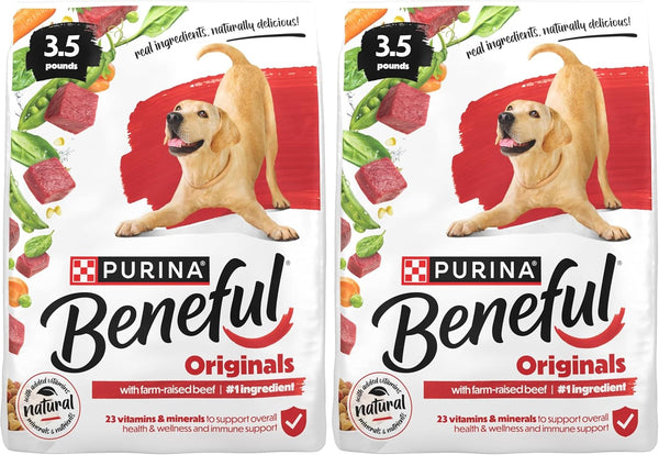 Beneful Purina Originals with Farm-Raised Beef Natural Dog Food Dry Recipe with