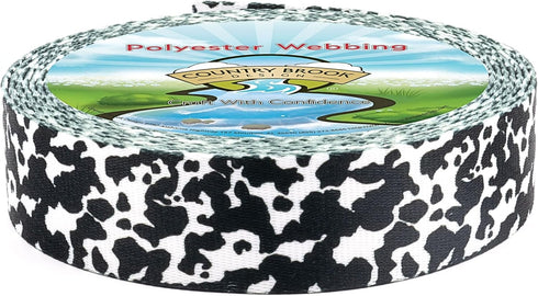 Country Brook Design - Dairy Cow Polyester Webbing