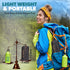 Inflatable Camping Sleeping Pad, Thick 4 Inch Ultralight Mat with Pillow and Built-in Foot Pump