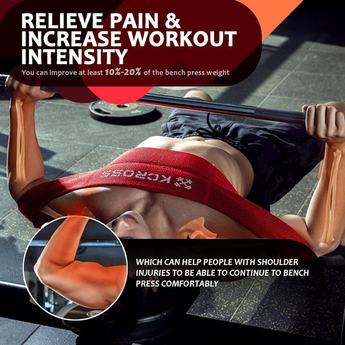 KCROSS Bench Press Band for Men and Women, Weight Lifting Bench Press Band, Push Up Exercise Bench