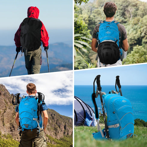 Hydration Pack, 20L Hydration Backpack with 2L Water Bladder and Rain Cover, Ideal for Cycling, Camping, Hunting