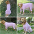 Lovelonglong Dog Pajamas - Lightweight Pure Cotton Jumpsuits for Large Medium Small Dogs, Stylish PJS, Pink S
