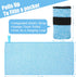 KISS QUEEN 3 Pack Towel(3 Pack(Blue)) Microfiber Gym Towel Quick Dry Sweat Towels Women Men Lightweight Running Cycling