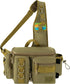 THKFISH Fishing Tackle Bag, Portable Fly Fishing Sling Pack with D-Rings and Waist Strap, Khaki