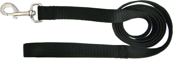 Hamilton Single Thick Deluxe Nylon Lead with Swivel Snap, 5/8-Inch by 4-Feet, Black