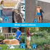 WADEO Portable Camping Shower, Outdoor Electric Rechargeable Pump with 20L Collapsible Bucket