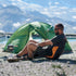 REDCAMP Portable Stadium Seat Bleacher Cushion, Folding Stadium Seats Ground Chair with Back for Camping Fishing
