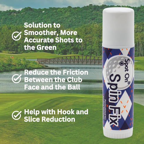 Golf Anti-Slice/Anti-Hook Compound for Clubs, Spin Fix Improves Ball Control, Boosts Distance, Made in USA