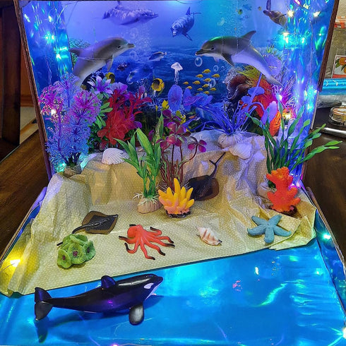 Artificial Aquarium Plants, Aquatic Simulation Plants, Seaweed Water Plants, 12 pcs Lifelike Decorations for Fish Tanks