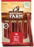 Natural Farm Odor-Free Bully Sticks (6 Inch, 15 Count) - 100% Beef Chews, Grass-Fed, Grain-Free Treats