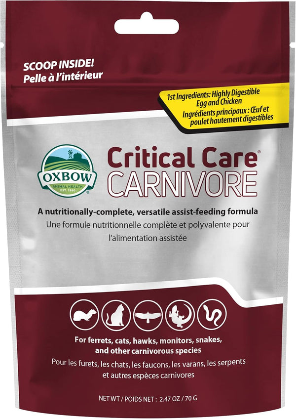 Oxbow Critical Care Carnivore, Made with Whole Egg & Dried Chicken, Assist
