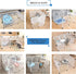 17.7 13.7 inches, 18 BRIAN & DANY Pet Plastic Playpen, Play Pen Indoor for Kitten, Hamster, Rabbit, Guinea Pig, Clear