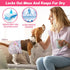 40pcs, Dono Disposable Dog Diapers Female Doggie Diapers for Puppy Dogs and Cats in Heat with Cute Design, Pink, XXS