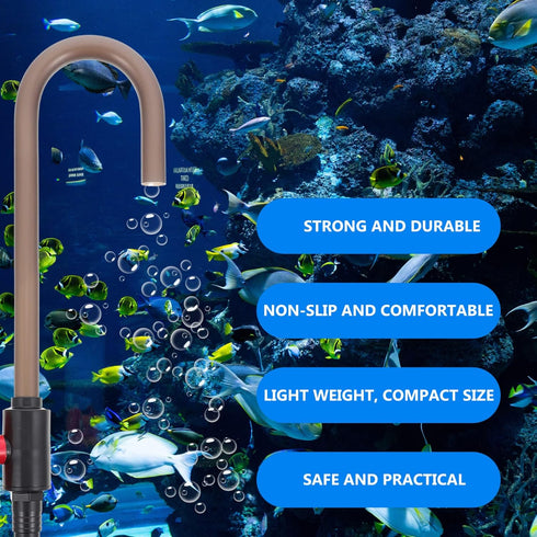 NUOBESTY Aquarium Water Changer, Siphon for Aquarium Fish Tank Water Change Accessories