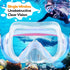 Kids Snorkel Set, Dry Top Snorkel Mask for Children, Anti-Fog Panoramic View Diving Gear with Carry Bag for Youth