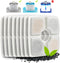 Veken 8 Pack Replacement Filters for 2.5L Automatic Pet Fountain, Cat Dog Water Dispenser