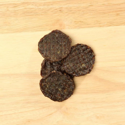 (Pack 3) Happy Howie's Mini Doggy Burgers - Natural Healthy Dog Treats, Made with Real Beef, Long Lasting, Chewy