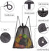 HAOGUAGUA 2-PACK Mesh Drawstring Bag, Mesh String Bag for Gym Laundry, Seashell and Beach Finds, Mushroom Hunting Bag