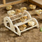 Chicken Perch with Swing & Mirror, Waterproof PVC Roosting Stand for Hens