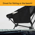 Generic 600D 7075 D-LO Ultralight Camping Chair - Black - Upgraded Dual Pocket - High Strength Oxford Fabric - Aluminum
