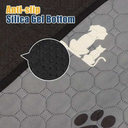 Washable Extra Large Dog Pee Pads, Absorbent Reusable Training Mat, Non-Slip, Grey 72"x72"