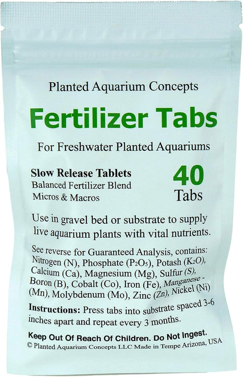 Aquarium Plant Root Fertilizer Tabs, 40 Count