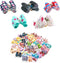 PET SHOW 50pcs Small Dog Hair Bows with Rubber Bands for Grooming Costumes