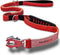 PetsProMax Tactical Dog Leash with Car Seat Belt Clip, Heavy Duty Elastic Bungee Leash with 360 Rotatable Hook (Red)