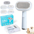 5 IN 1 Pet Grooming Brush Kit, Self Cleaning Slicker Brush for Dogs & Cats, Suitable for Small & Large Pets, Blue