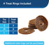 PetSafe Busy Buddy Large Dog Toy – Treat Holding Jack for Strong Chewers – Challenging with Treat Rings Included