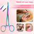 6 1 Dog Grooming Scissors,Rainbow Curved Chunkers Shears with Safety Round Tips,Sharp and Durable in Dog Scissors