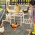 moyardow Chicken Perch, Natural Beech Wood Roosting Ladder, Chick Perch for Strong Wooden Roosting Bar for Poultry