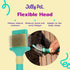 Double Sided Dog Slicker Brush, Small, Purple, Longer Pins, Flexible Head, Fine/Coarse Sides