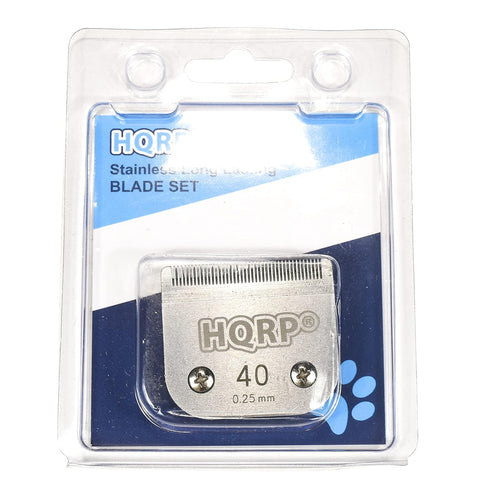 HQRP Size-40 Animal Clipper Blade, Compatible with Oster A5, A-5 Turbo 2-Speed, Golden A5, Turbo A5 Pet Grooming