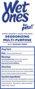 Wet Ones for Pets Deodorizing Multi-Purpose Dog Wipes with Baking Soda, Tropical Splash Scent, Pack of 3