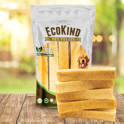 EcoKind Pet Treats Premium Gold Chicken Flavored Yak Chews | All Natural Himalayan Yak Cheese for Small to Large Dogs