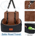 30lbs,Ultra Bottom,2 WOOAIDAGG Dog Car Seat for Small Dogs Under Soft Fabric & Memory Foam Pet Travel Car Bed,Washable